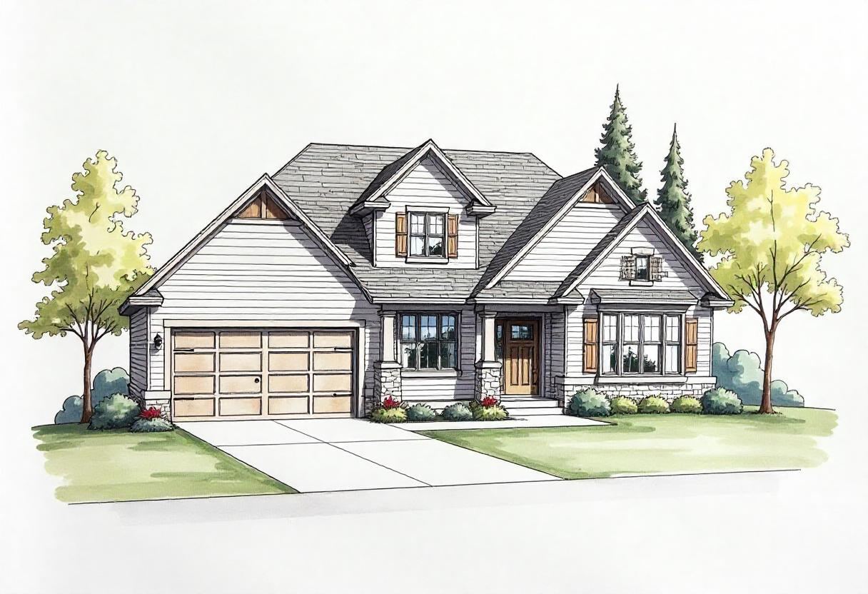 An image of Modern Pre-Drawn House Plans.