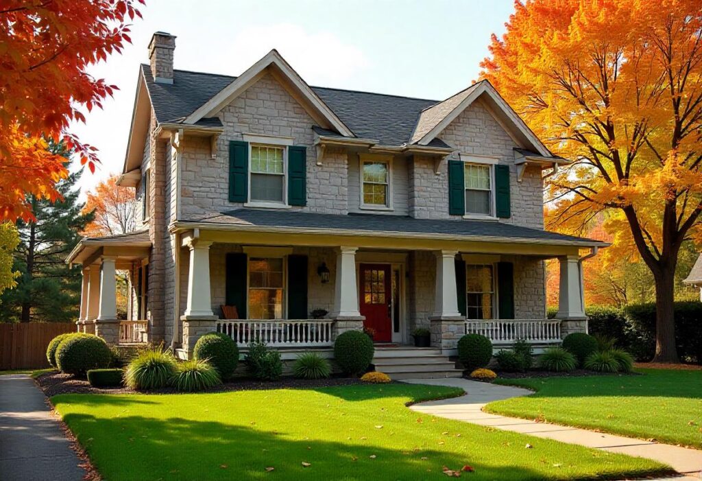 This image shows the very beautiful one-story home plan design in the United States.